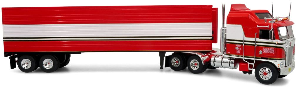 Iconic Replicas 640671 Kenworth K100 Aerodyne w/ Trailer: BJ and the Bear 1979 1:64 Scale *PRE ORDER £115.19*