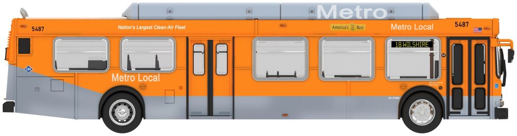 Iconic Replicas 870645 New Flyer C40LF Transit Bus: Los Angeles Metro 1:87 Scale *PRE ORDER £50.39*