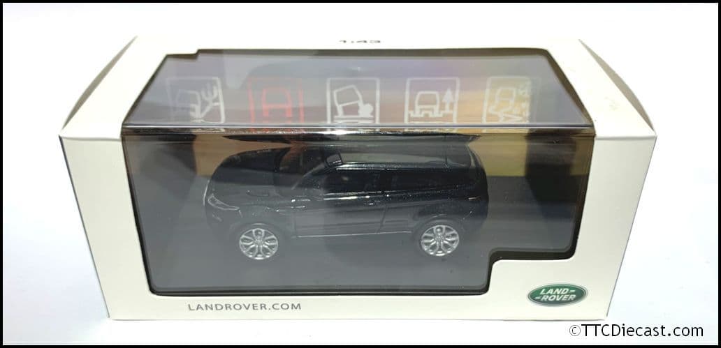 IXO LDDC961BKY Range Rover Evoque 3 Door Black, 1:43 Scale