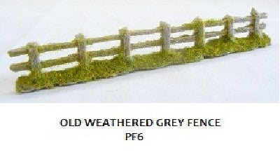 Javis PF6 Weathered Fence - 00 Gauge