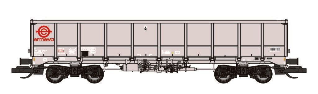 Revolution TT-EAL-102A EALNOS JNA/MMA aggregates box Ermewa grey 81 70 5500 250-2 TT120 Gauge *PRE ORDER £44.95*
