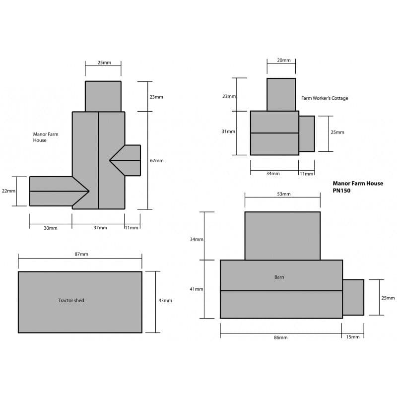 Metcalfe PN150 N Gauge Manor Farm
