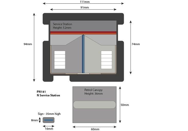 Metcalfe PN181 N Gauge Service Station