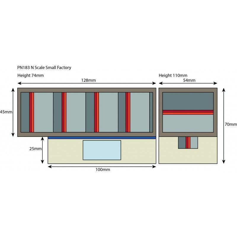 Metcalfe PN183 N Gauge Small Factory
