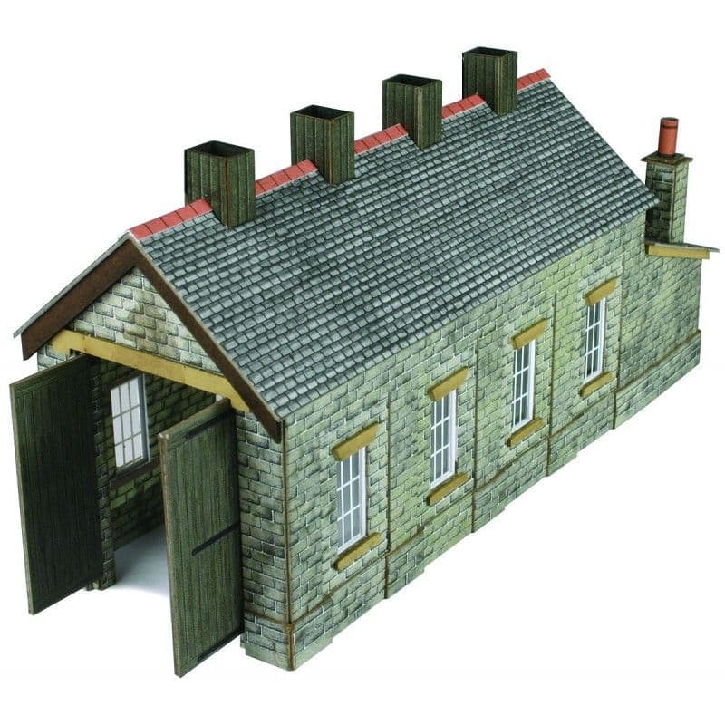 Metcalfe PN932 N Gauge Single Engine Shed - Stone
