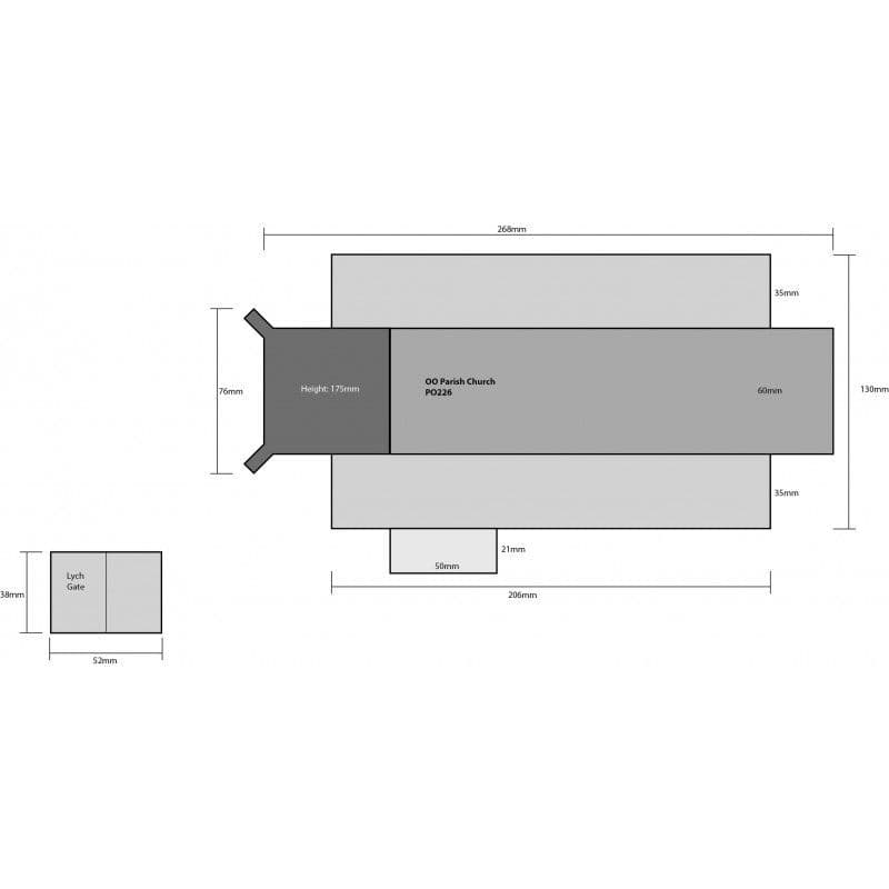 Metcalfe PO226 00/H0 Scale Parish Church