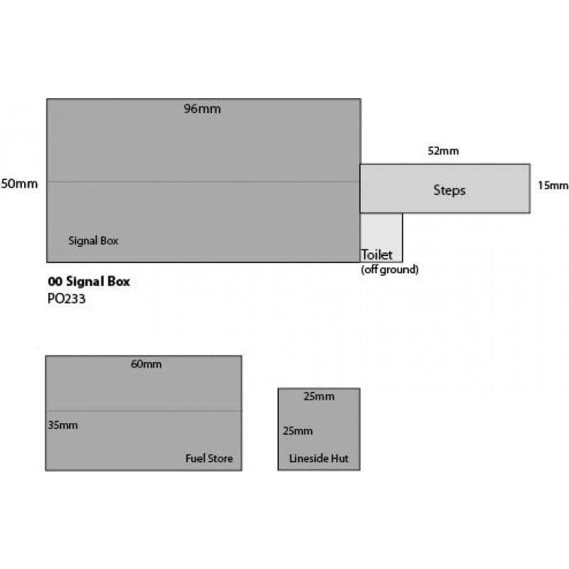 Metcalfe PO233 00/H0 Scale Signal Box