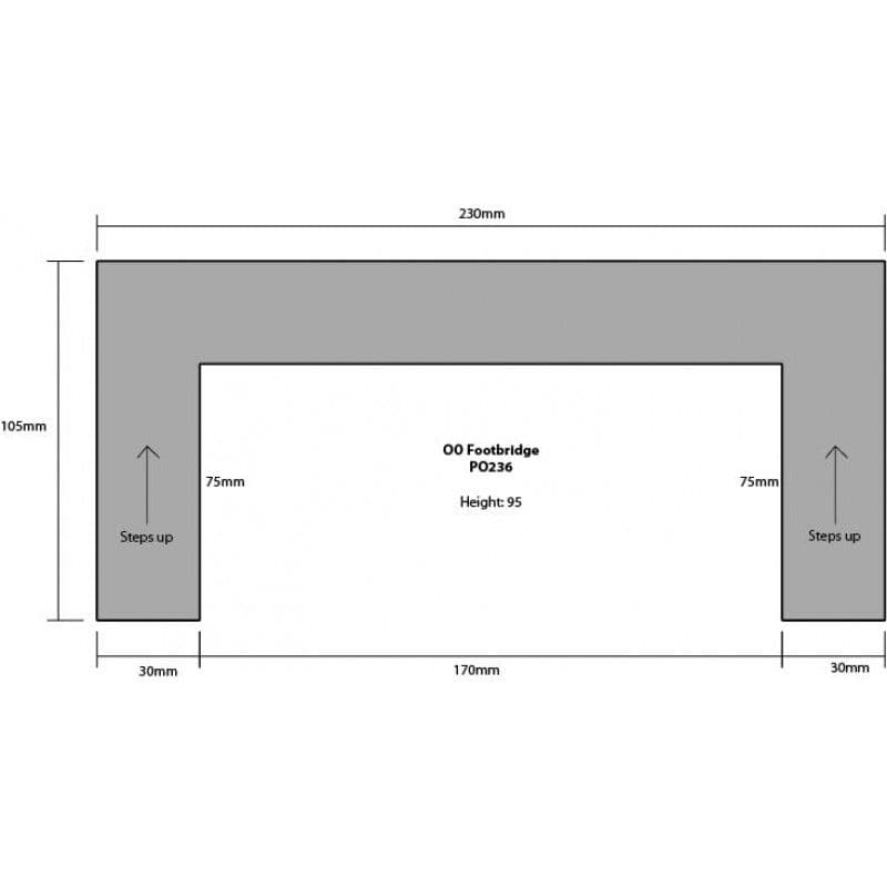 Metcalfe PO236 00/H0 Scale Footbridge