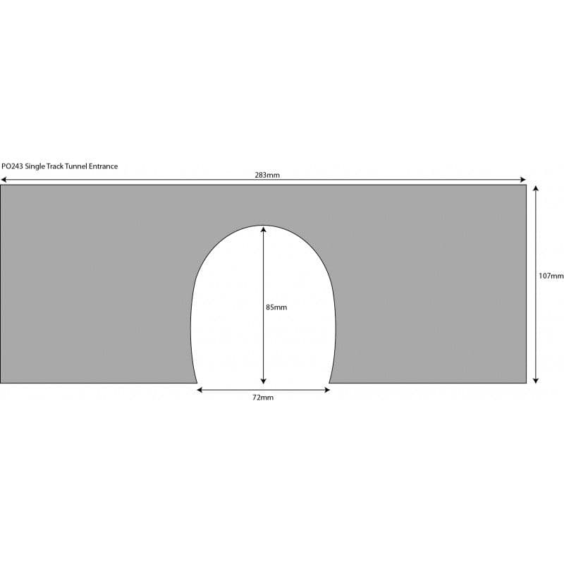 Metcalfe PO243 00/H0 Scale Tunnel Entrance - Single Track