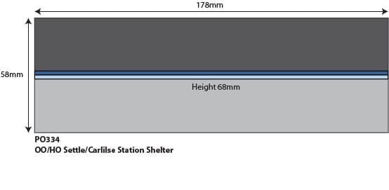 Metcalfe PO334 00/H0 Scale Settle - Carlisle Platform Shelter