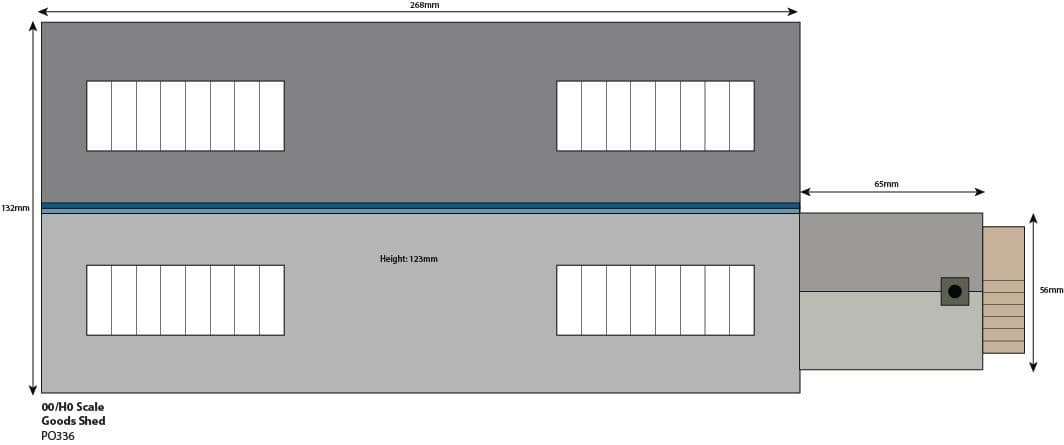 Metcalfe PO336 00/H0 Scale Settle/Carlisle Goods Shed