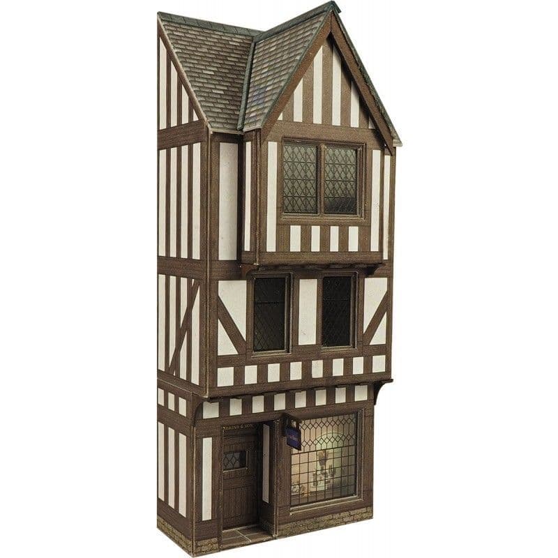 Metcalfe PO421 00/H0 Scale Low Relief Timber Framed Shop- Midi Kit
