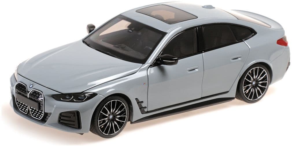 Minichamps 110 023010 Bmw I4 M50, 2022, Grey Metallic 1:18 Scale *PRE ORDER £187.84*