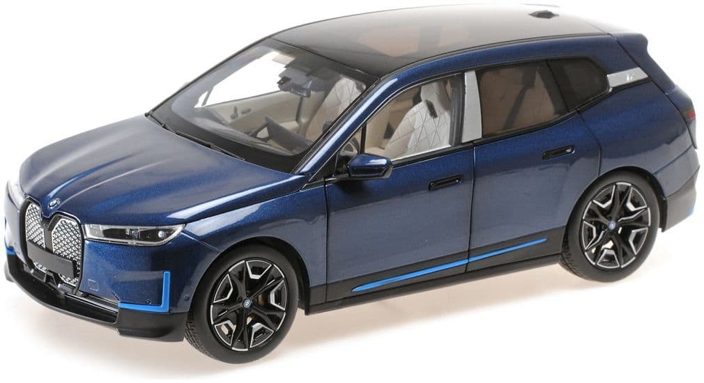 Minichamps 110 023100 Bmw Ix, 2022, Blue Metallic 1:18 Scale *PRE ORDER £196.34*