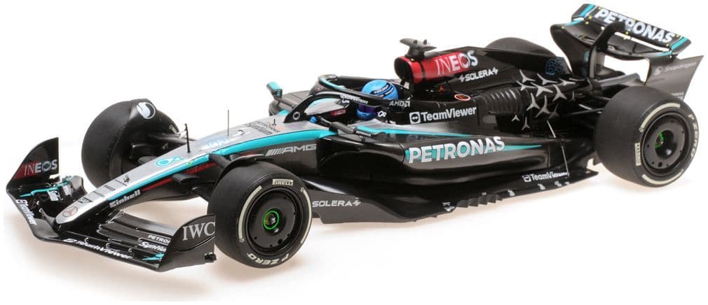 Minichamps 110 241163 Mercedes AMG Petronas F1 W15 E Performance George Russell 1st Austrian 2024 1:18 Scale *PRE ORDER £160.64*