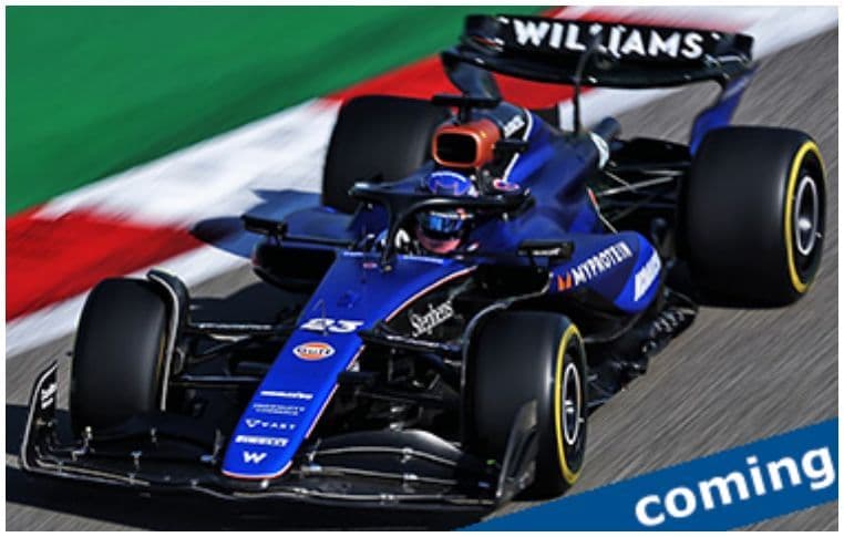 Minichamps 117 240123 Williams Racing Fw46, Alex Albon, 2024 1:18 Scale *PRE ORDER £181.89*