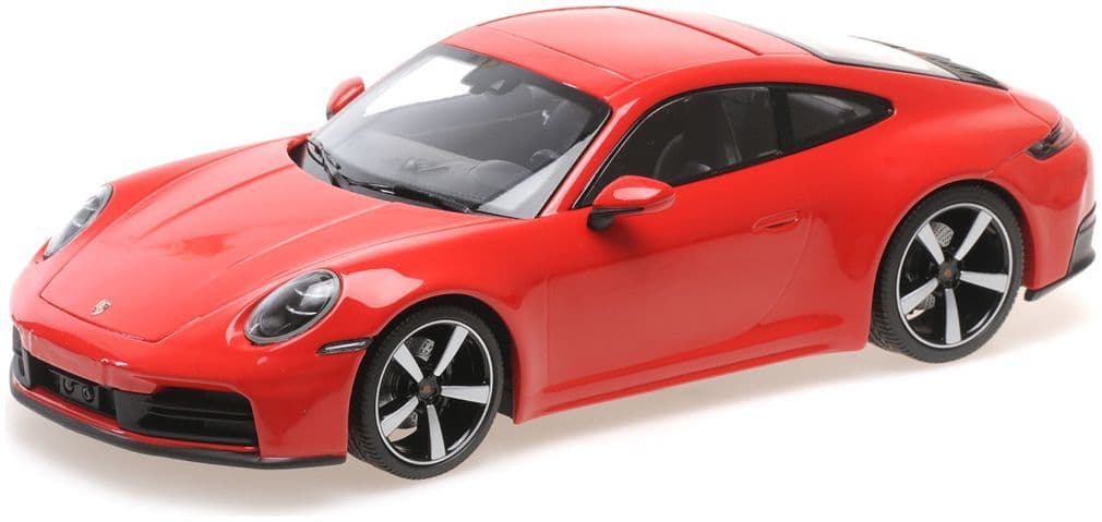 Minichamps 155 064020 Porsche 911 (992.2) Carrera Coupe, 2024 Red 1:18 Scale *PRE ORDER £107.09*
