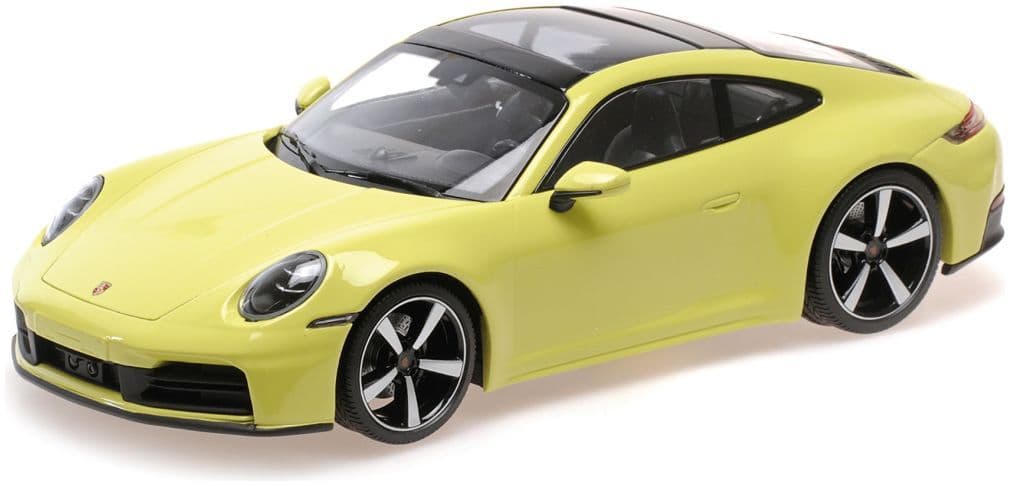 Minichamps 155 064021 Porsche 911 (992.2) Carrera Coupe 2024, Yellow Metallic 1:18 Scale *PRE ORDER £107.09*