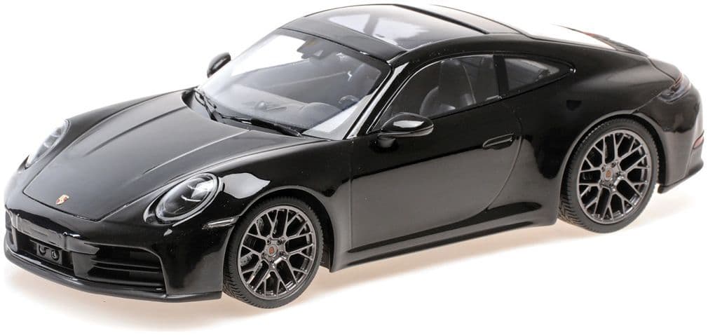 Minichamps 155 064022 Porsche 911 (992.2) Carrera Coupe 2024, Black Metallic 1:18 Scale *PRE ORDER £107.09*