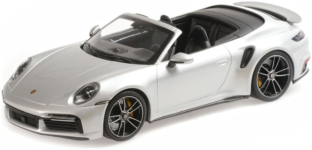 Minichamps 155 069082 Porsche 911 (992) Turbo S Cabriolet 2020, Silver 1:18 Scale *PRE ORDER £107.09*