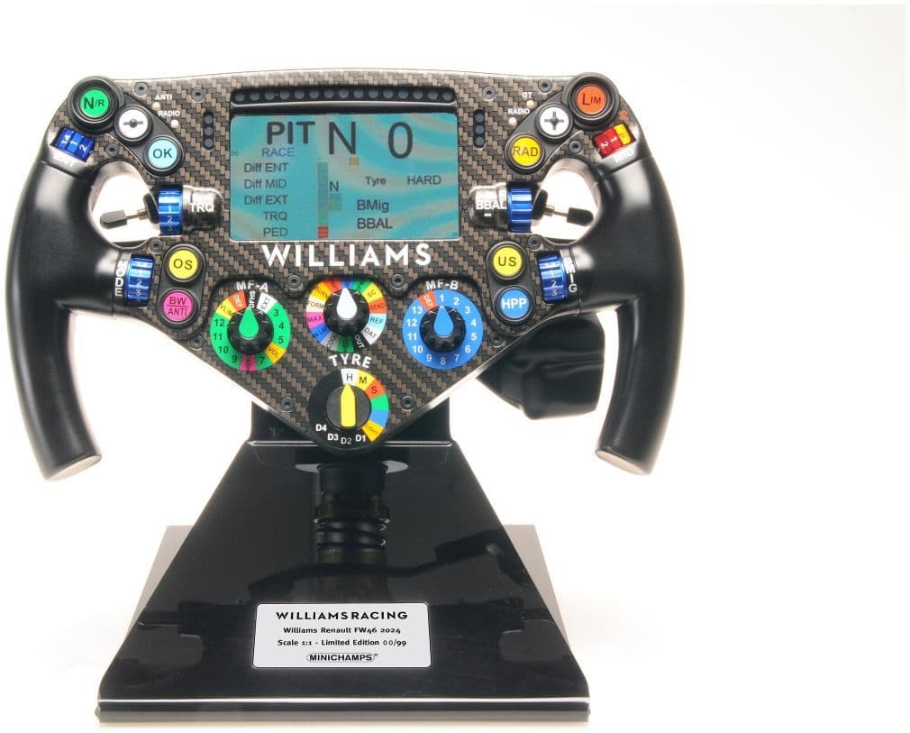 Minichamps 210 240223 Steering Wheel Williams F1 Fw46, 2024 1:1 Scale *PRE ORDER £1415.24*