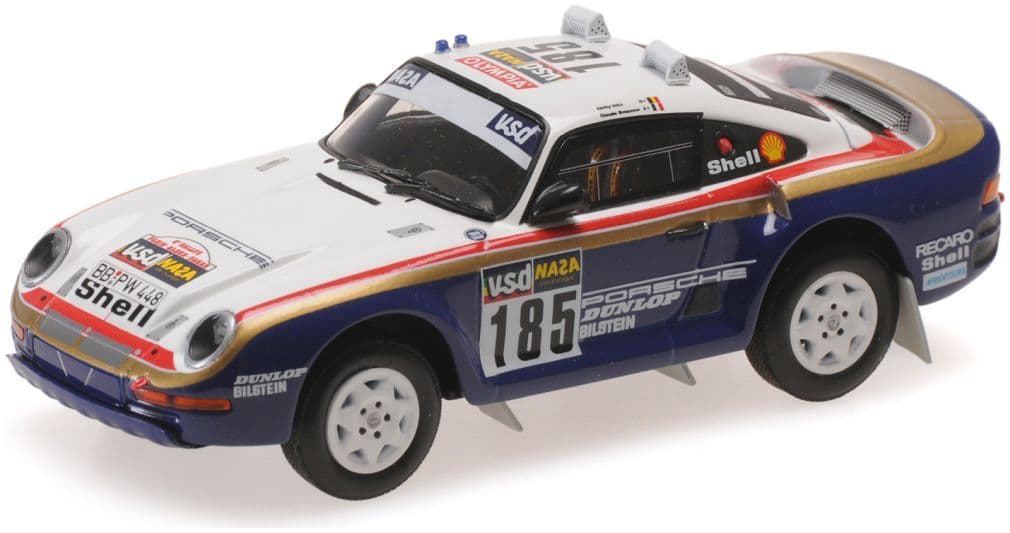 Minichamps 400 866285 Porsche 959, Ickx/Brasseur Rally Paris-Dakar 1986 1:43 Scale *PRE ORDER £71.39*
