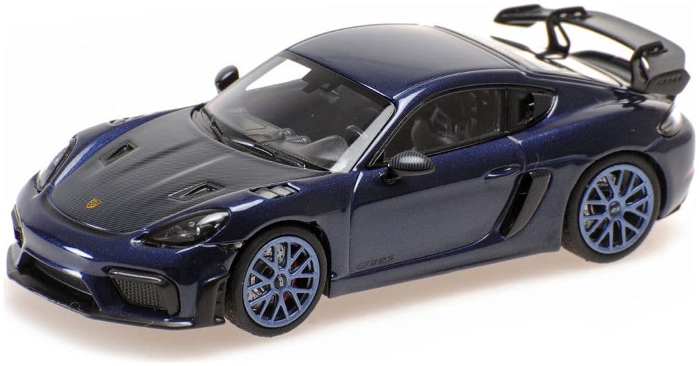 Minichamps 410 069701 Porsche Cayman GT4 RS 2021, Blue W/ Blue Wheels 1:43 Scale *PRE ORDER £53.54*