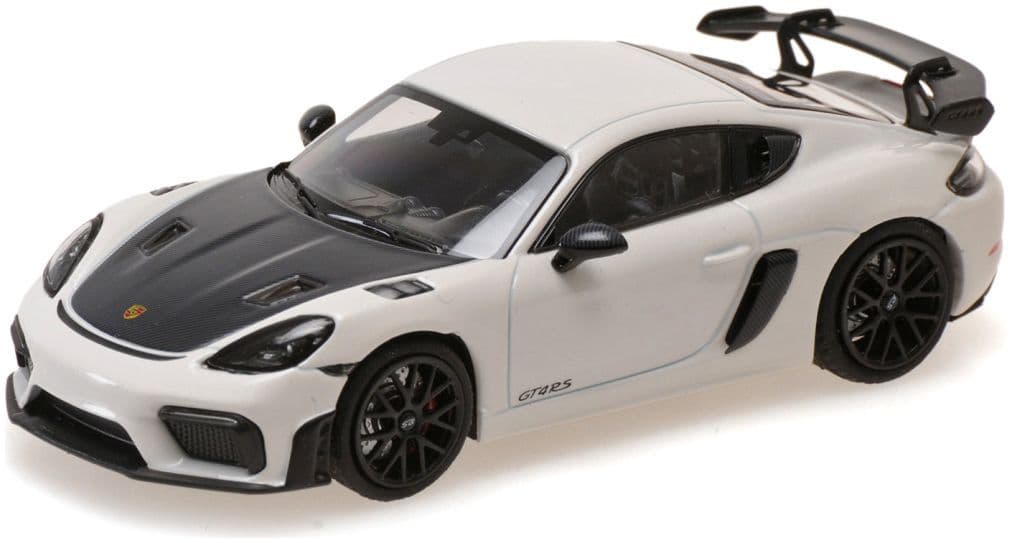 Minichamps 410 069702 Porsche Cayman Gt4 Rs 2021, White W/ Black Wheels 1:43 Scale *PRE ORDER £53.54*