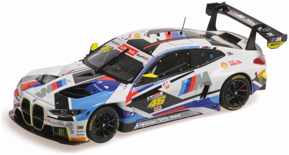 Minichamps 410 232046 Bmw M4 Gt3 2023 Rossi/Vanthoor Abu Dhabi 12H 1:43 Scale *PRE ORDER £62.89*