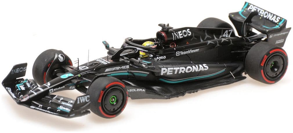 Minichamps 417 239947 Mercedes-Amg W14 E Performance 2023 M. Schumacher Barcelona Test 1:43 Scale *PRE ORDER £76.49*