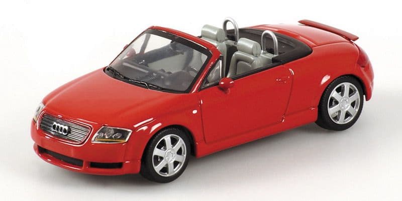 Minichamps 430 017237, Audi Tt Roadster 1999, Red, LAST FEW.