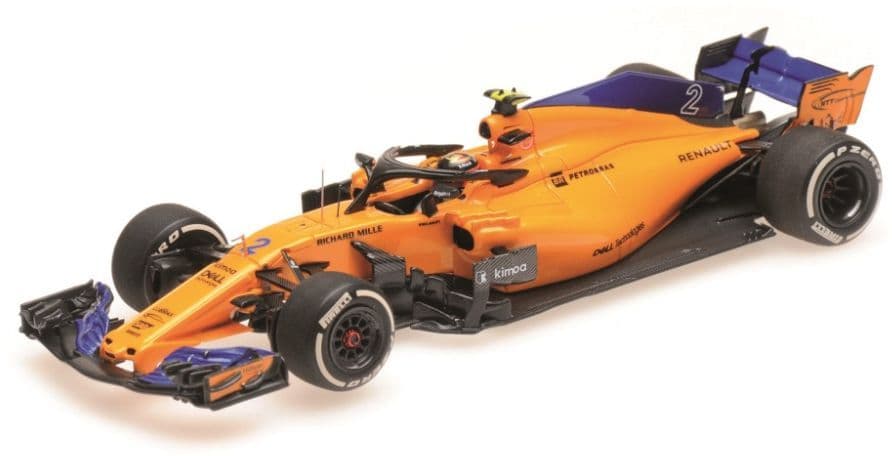 Minichamps 537 184302 McLaren Renault Mcl33 S. Vandoorne, 2018 1:43 Scale *PRE ORDER £68.84*