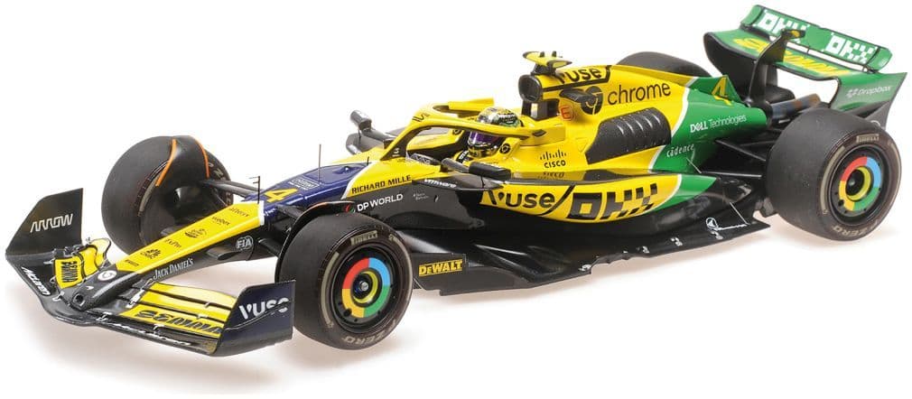 Minichamps 537 242604 Mclaren Formula 1 Team Mcl38 Lando Norris, Monaco Gp 2024 1:18 Scale *PRE ORDER £181.89*