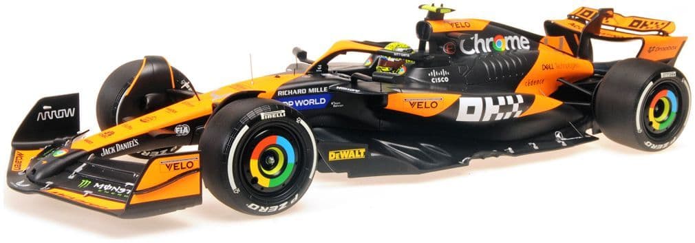 Minichamps 537 247804 McLaren F1 Team MCL38 Lando Norris 1st Miami 2024 1:12 Scale *PRE ORDER £657.89*