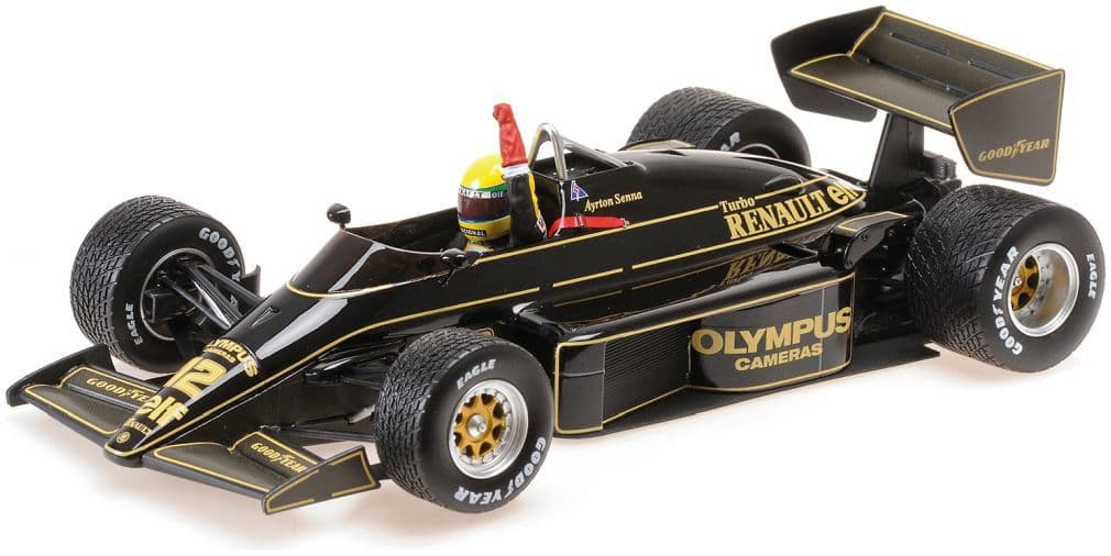 Minichamps 540 853872 Lotus Renault 97T, Dirty Version 1985 A. Senna Portugal Gp 1st Win 1:18 Scale *PRE ORDER £160.64*