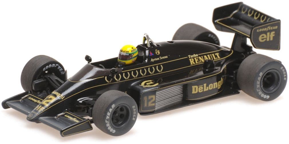 Minichamps 540 863312 Lotus Renault 98T Ayrton Senna, 1986, Dirty Version 1:43 Scale *PRE ORDER £76.49*
