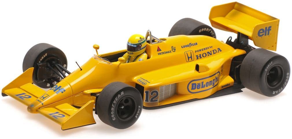 Minichamps 540 873892 Lotus Honda 99T 1987 A. Senna 1st Win Monaco Dirty 1:18 Scale *PRE ORDER £160.64*