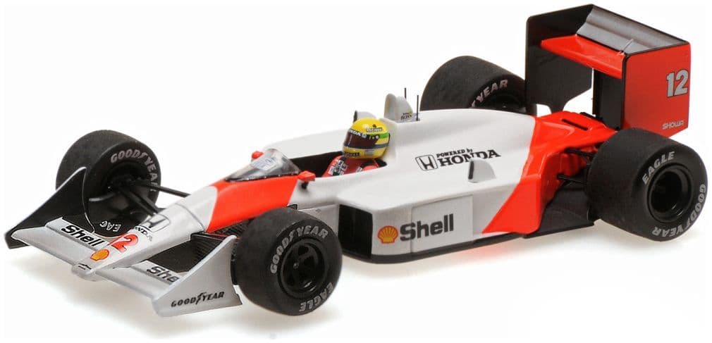 Minichamps 540 883312 Mclaren Honda Mp4/4, Dirty Version 1988 A. Senna World Champion 1:43 Scale *PRE ORDER £76.49*