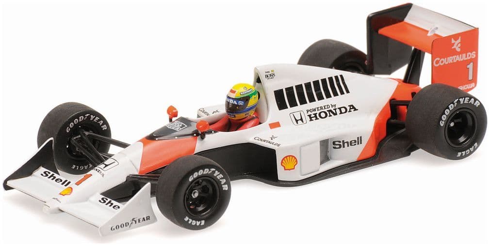 Minichamps 540 894301 Mclaren Honda Mp4/5, Ayrton Senna, 1989 1:43 Scale *PRE ORDER £71.39*