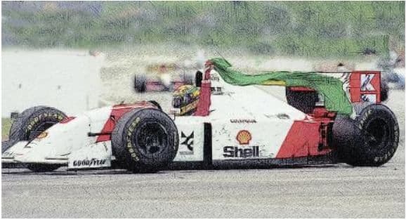 Minichamps 540 933308 Mclaren Ford Mp4/8, Dirty Version 1993 A. Senna Australian Gp Winner 1:43 Scale *PRE ORDER £76.49*