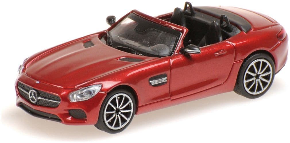 Minichamps 870 037134 Mercedes-Amg Gts Cabriolet, 2015, Red 1:87 Scale *PRE ORDER £17.84*