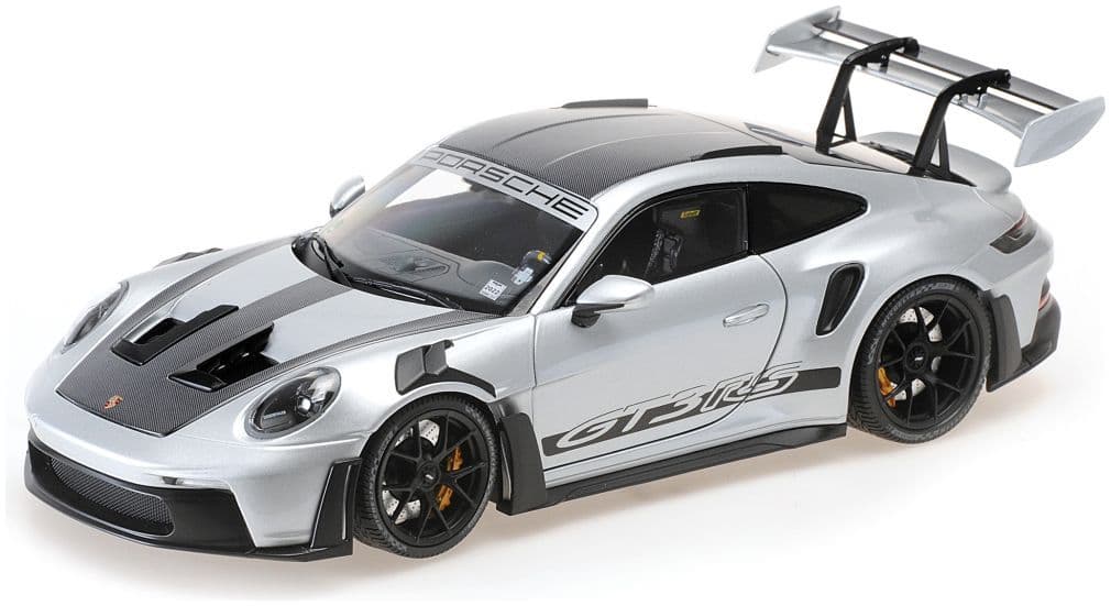 Minichamps 870 065020 Porsche 911 (992) Gt3 Rs 2024 Silver Weissach Pkg Black Wheels 1:87 Scale *PRE ORDER £22.94*