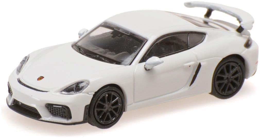 Minichamps 870 067604 Porsche 718 Cayman Gt4 (981) 2019 White 1:87 Scale *PRE ORDER £22.94*
