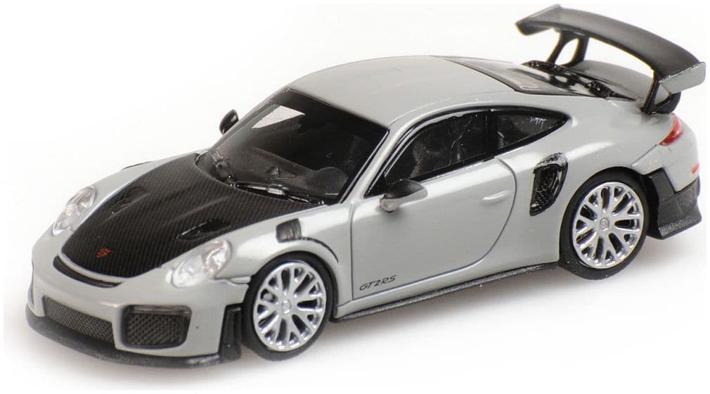 Minichamps 870 068127 Porsche 911 Gt2 Rs 2018, Grey W/ Carbon 1:87 Scale *PRE ORDER £17.84*