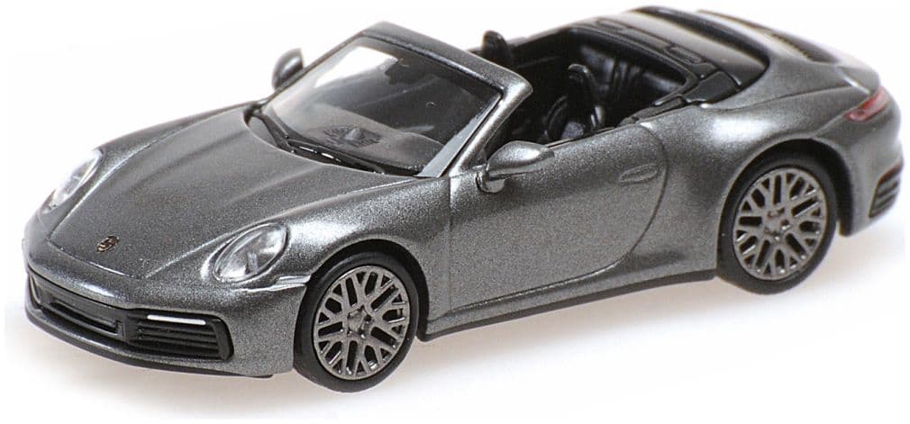 Minichamps 870 068331 Porsche 911 (992) Carrera 4S Cabriolet, 2019, Grey Metalli 1:87 Scale *PRE ORDER £22.94*