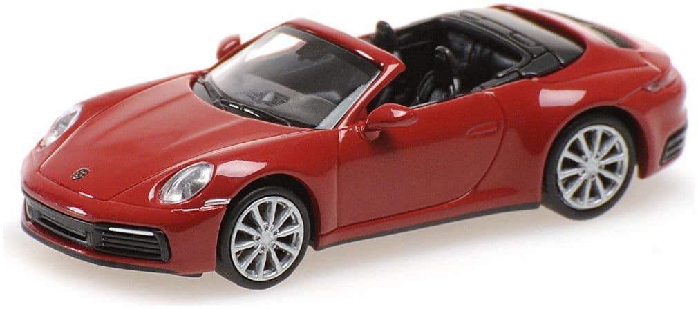 Minichamps 870 068332 Porsche 911 (992) Carrera 4S Cabriolet 2019, Red 1:87 Scale *PRE ORDER £22.94*