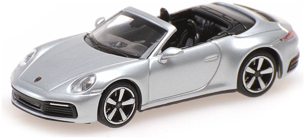 Minichamps 870 068334 Porsche 911 (992) Carrera 4S Cabriolet 2019, Silver 1:87 Scale *PRE ORDER £22.94*