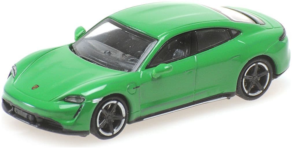 Minichamps 870 068402 Porsche Taycan Turbo S, 2019 Green Metallic 1:87 Scale *PRE ORDER £22.94*