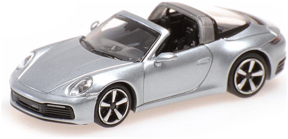Minichamps 870 069062 Porsche 911 (992) Targa 4, 2020, Silver 1:87 Scale *PRE ORDER £22.94*