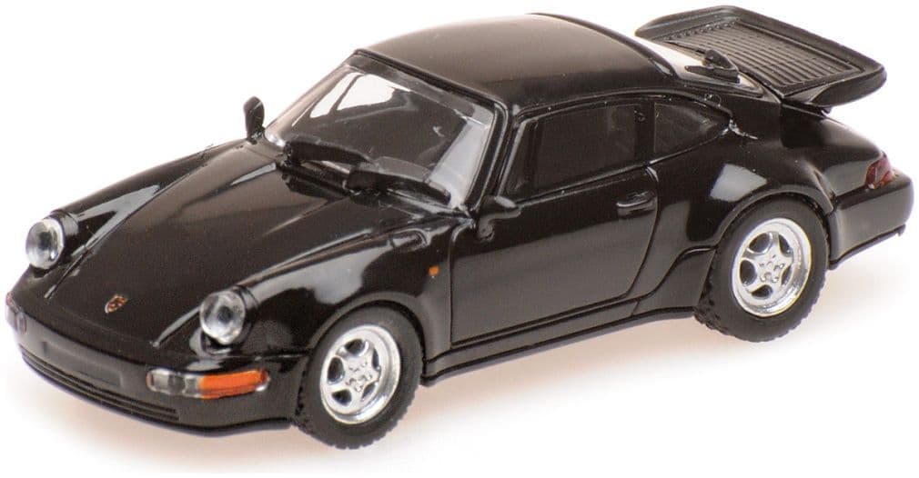 Minichamps 870 069104 Porsche 911 Turbo, 1990, Black 1:87 Scale *PRE ORDER £17.84*